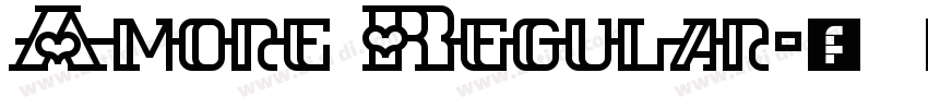 Amore Regular字体转换